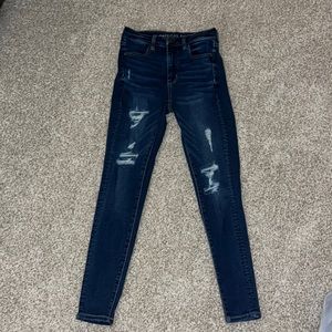 American eagle jeans super high rise skinny jegging size 4